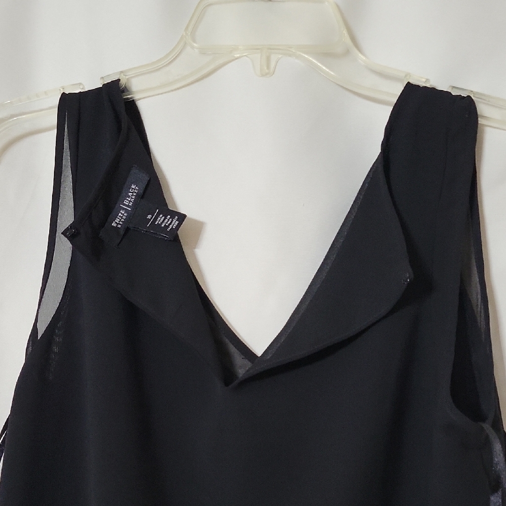 Sheer Elegance Black Dress by